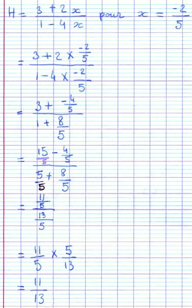 calcul littéral seconde