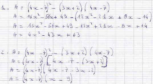 Développer, Factoriser (mélange) - Collège Jean Boucheron